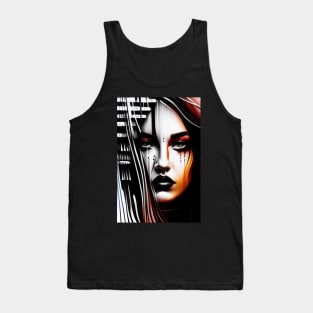 Feminine Abstract art Tank Top